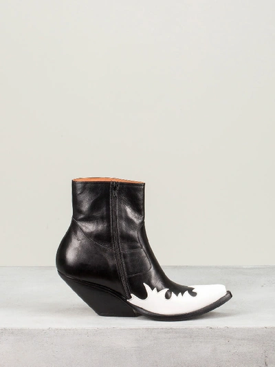 Shop Vetements Kick Ass Texan Boots In Black