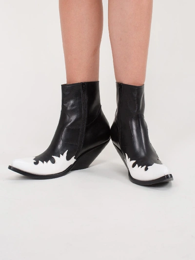 Shop Vetements Kick Ass Texan Boots In Black