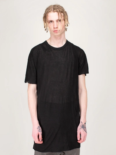 Shop Boris Bidjan Saberi Dyed One Piece T-shirt In Black