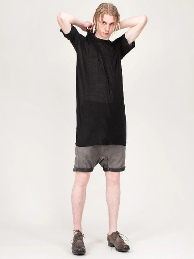 Shop Boris Bidjan Saberi Dyed One Piece T-shirt In Black