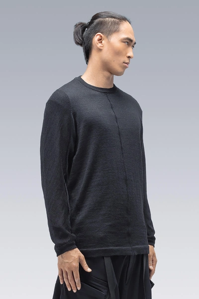 Shop Acronym Cashllama Long Sleeve Sweater In Black