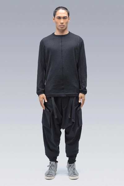 Shop Acronym Cashllama Long Sleeve Sweater In Black