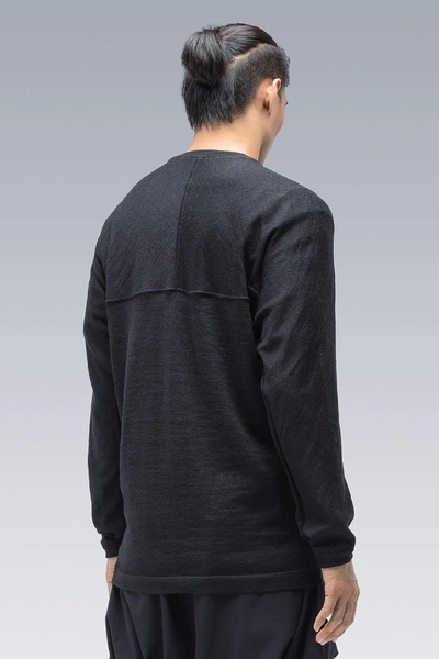 Shop Acronym Cashllama Long Sleeve Sweater In Black