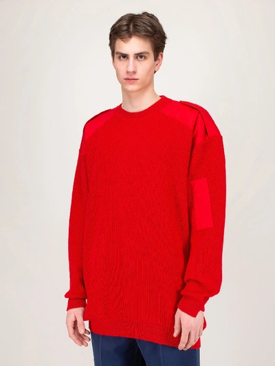 Shop Balenciaga Crewneck Shirt In Red