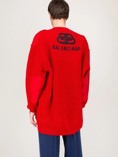 Shop Balenciaga Crewneck Shirt In Red