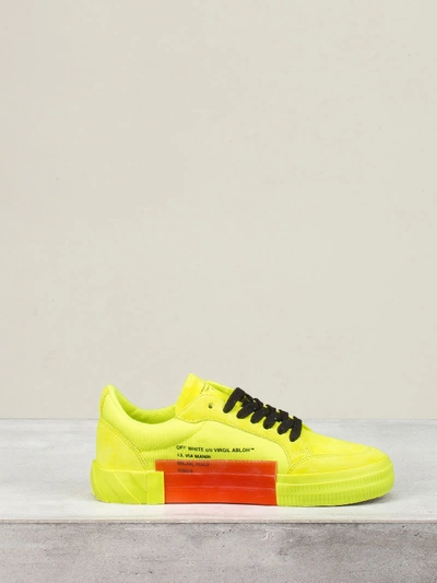 Shop Off-white Arrow Low Vulcanized Sneaker In Yellow & Orange