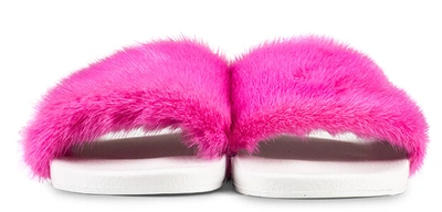 Shop Moncler Jeanne Slipper Pink In Pink & Purple