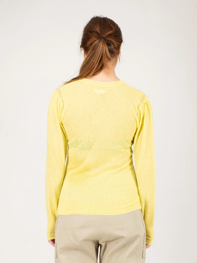 Shop Isabel Marant Étoile Fania Pullover Yellow In Yellow & Orange