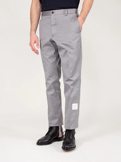 Shop Thom Browne Unconstructed Chino In Grey