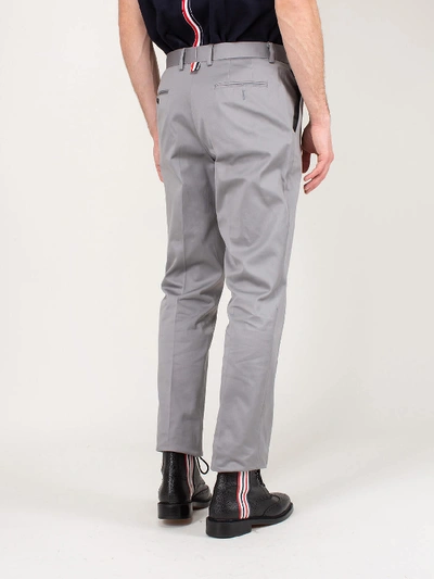 Shop Thom Browne Unconstructed Chino In Grey