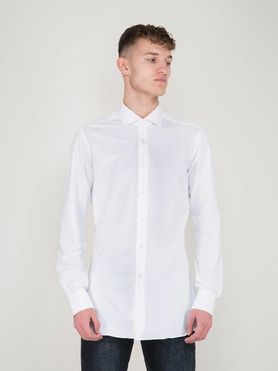 Shop Xacus Business Tailor Fit Active Shirt White
