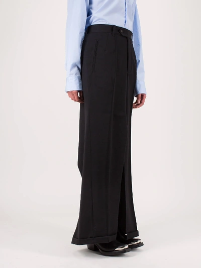 Shop Vetements Tailored Skirt Black