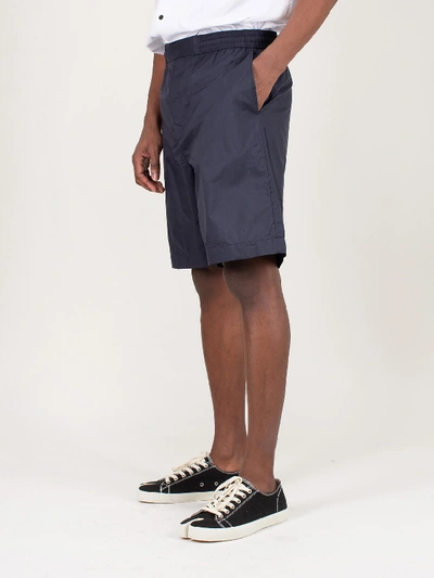 Shop Acne Studios Shorts Ruben Rip Navy In Blue