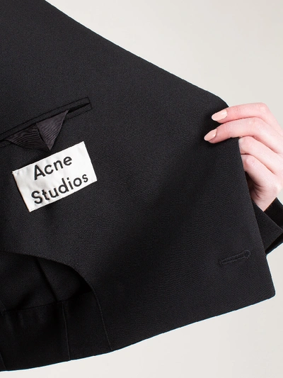 Shop Acne Studios Suit Jacket Short Black