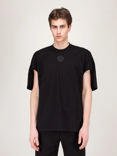 Shop Burberry Jwear T-shirt In Black