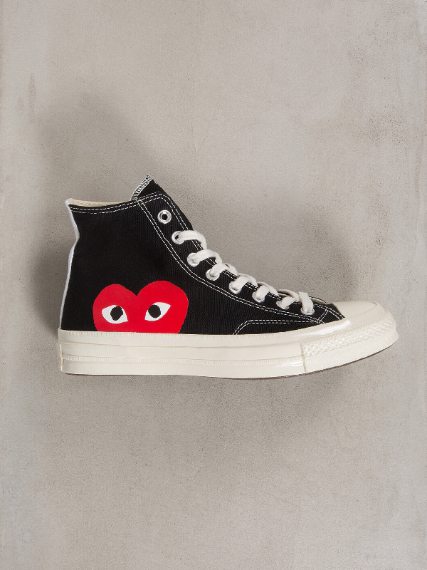 black converse edition half heart chuck 70 high sneakers
