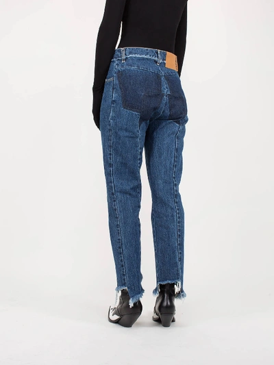 Shop Vetements High Waist Push Up Jeans In Blue