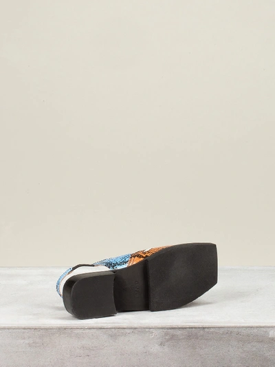 Shop Ganni Sandals Brunnera In Blue