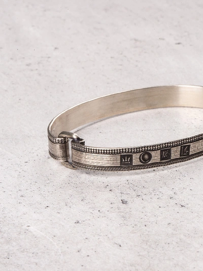 Shop Werkstatt:münchen Band Bracelet Lines In Metallic