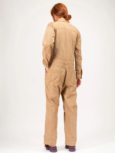 Shop Ganni Jumpsuit Recycled In Brown