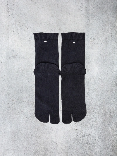 Shop Maison Margiela Bootleg Socks Black