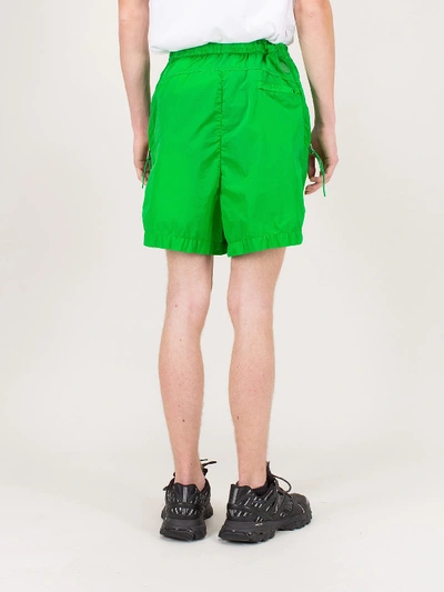 Shop Moncler Genius Pantalone Bermuda In Green