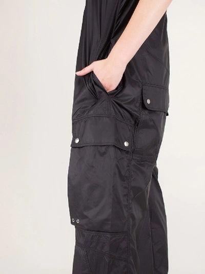 Shop Rick Owens Drkshdw Nylon Tank Bodybag Jumpsuit Black