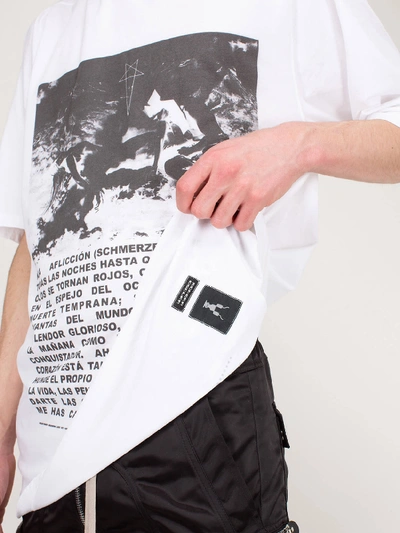 RICK OWENS DRKSHDW KNIT T-SHIRT CHALK DU20S5274 RNEP1