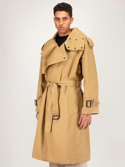 Shop Balenciaga Incognito Trench In Beige