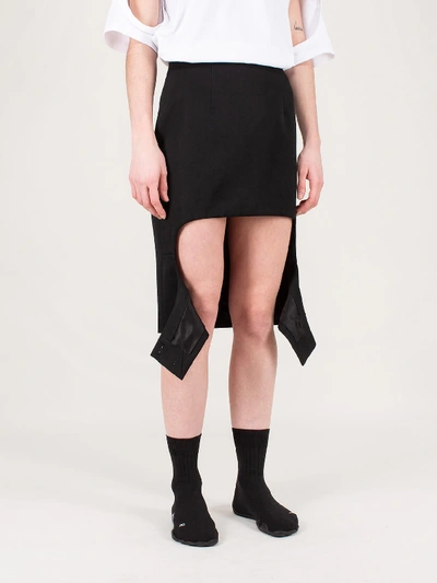 Shop Burberry Skirts Smart In Black