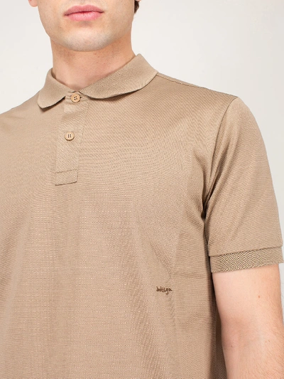 Shop Bottega Veneta T-shirt Polo Dark Sand In Beige