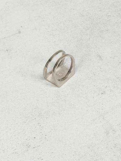 Shop Maison Margiela Ring White Silver