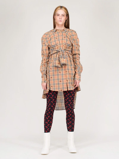 Shop Burberry Dresses Casual Mulberry Silk In Mixed
