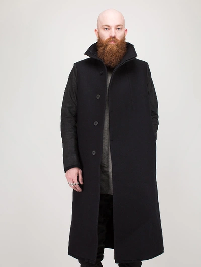 Shop Boris Bidjan Saberi Coat Long In Black