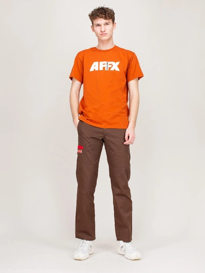 Shop Affix Workwear T-shirt Orange In Yellow & Orange