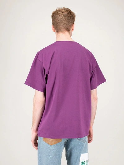 Rassvet Graphic Print Boxy Fit T-shirt In Pink & Purple