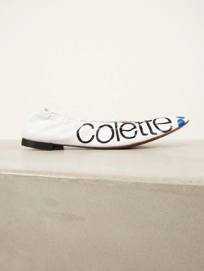 Shop Vetements Colette Ballerinas In White