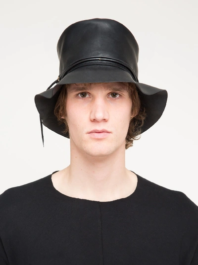 Shop Ma+ Tribly Hat Leather Black