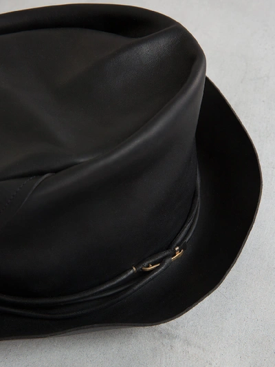 Shop Ma+ Tribly Hat Leather Black