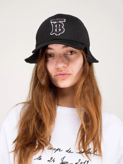 Shop Burberry Cap Black