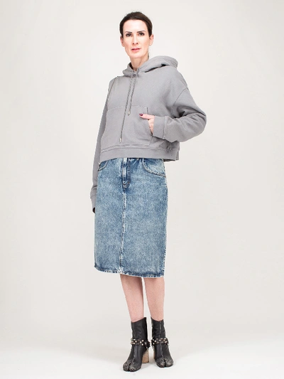 Shop Maison Margiela Denim Skirt In Blue