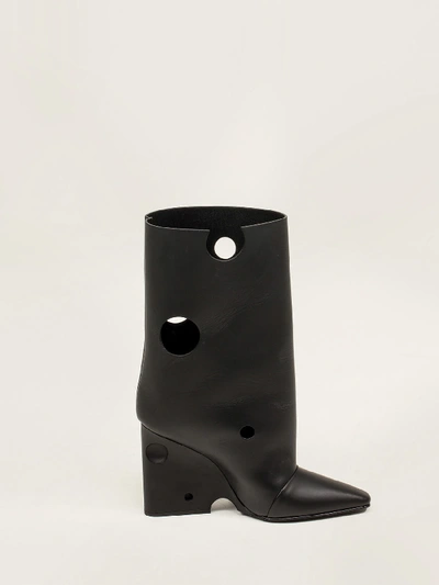 Shop Off-white Plain Meteor Shower Boots In Black