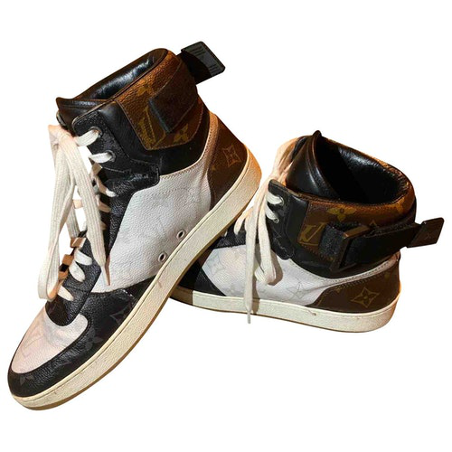 blod radium liv Pre-owned Louis Vuitton Rivoli Leather High Trainers In White | ModeSens