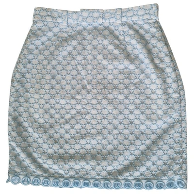 Pre-owned Carven White Cotton Skirt