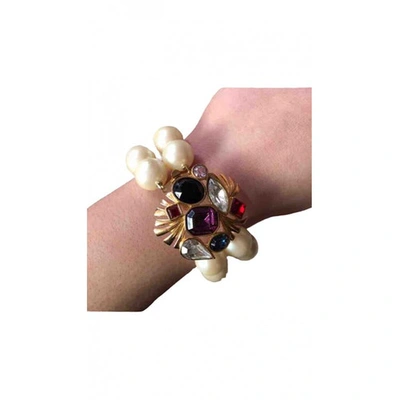 Pre-owned Givenchy Beige Metal Bracelet