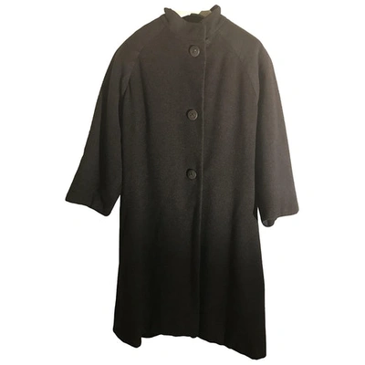 Pre-owned Dior Wool Coat In Black