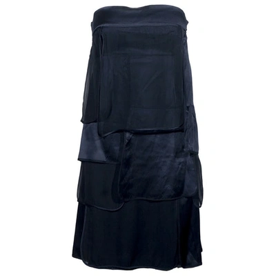 Pre-owned Stella Mccartney Silk Mini Dress In Black