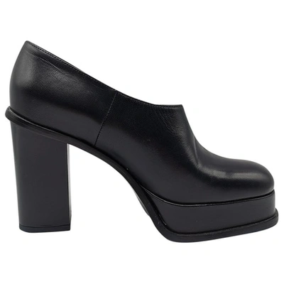 Pre-owned Celine Leather Heels In Black