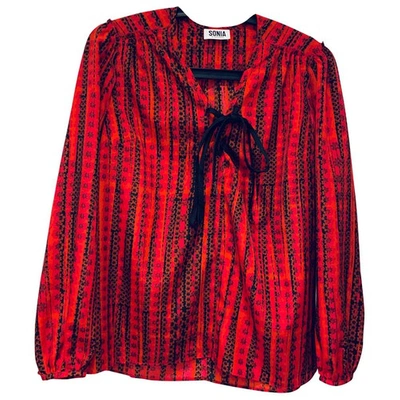 Pre-owned Sonia By Sonia Rykiel Red  Top