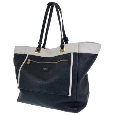Pre-owned Furla Black Leather Handbag